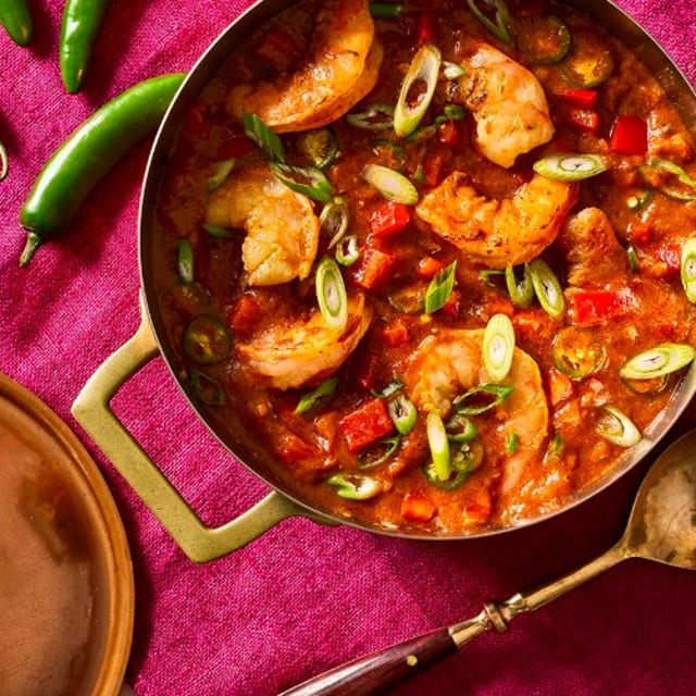 Shrimp Vindaloo.