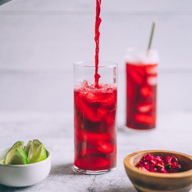 Rose Iced Tea.