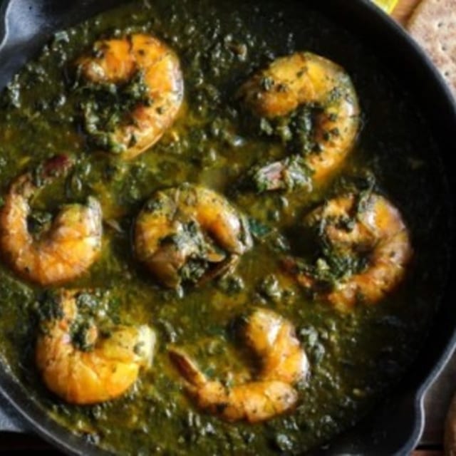 Shrimp Saag.